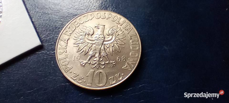 Stare monety 10 złotych 1968 Mikołaj Kopernik podkarpackie Lesko