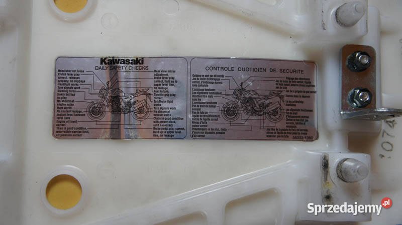 Siedzenie tylne pasażera Kawasaki Z750 Z1000