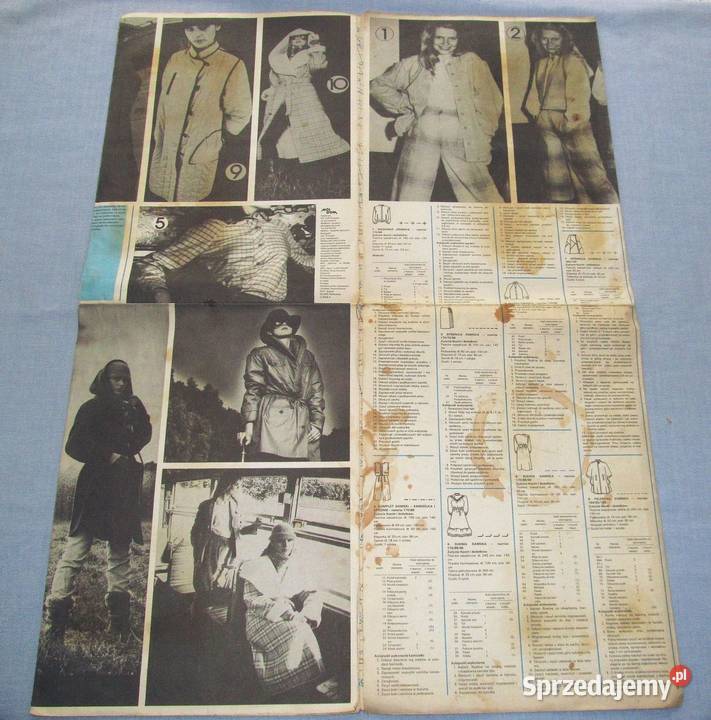 Moda Jesień 1989 Zima 198990 dwa arkusze Skępe