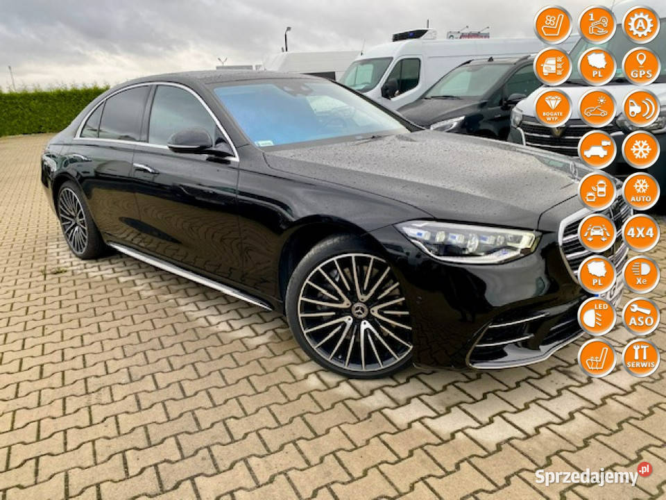 Mercedes S 580 SALON VOLL 4X4 DYSTRONIC OŚ immobilizer wielkopolskie Leszno sprzedam