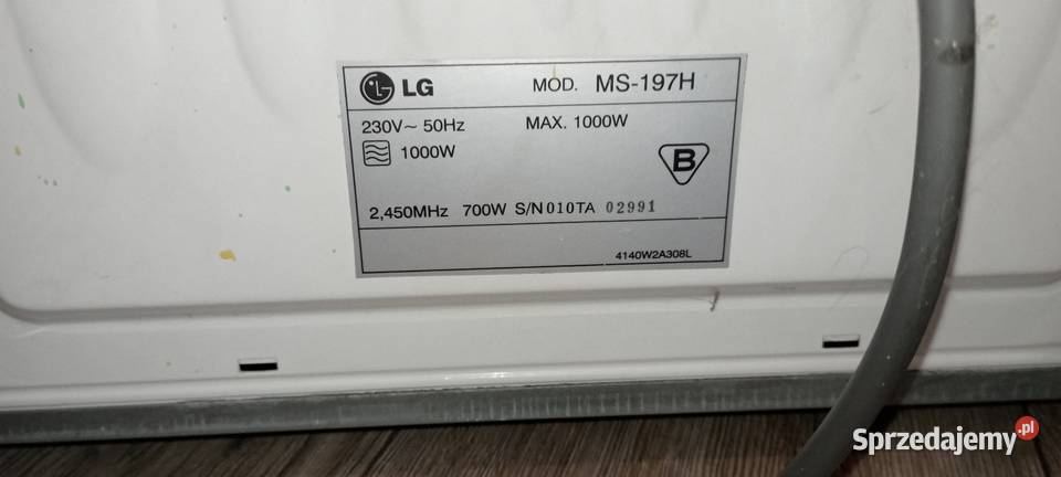 Kuchenka mikrofalowa 1000 W LG sprawna Żary