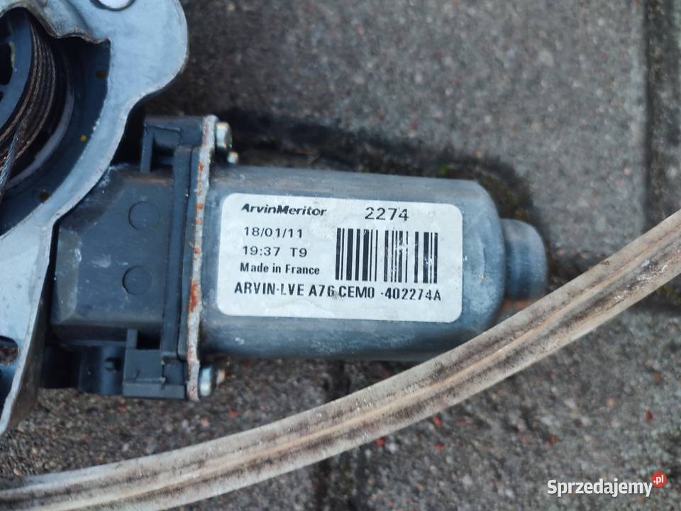 Podnośnik prawy przód mechanizm szyby siłownik osobowe mazowieckie Garwolin