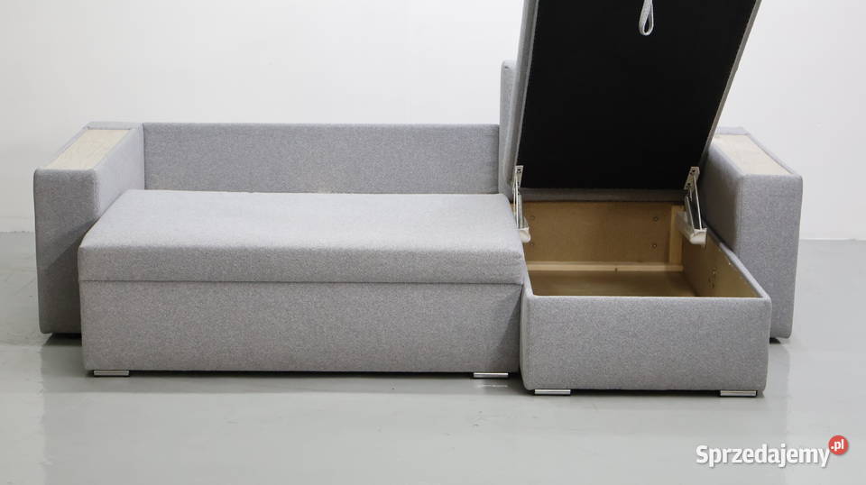 TNM Narożnik funkcją spania pojemnik Popielaty Poznań