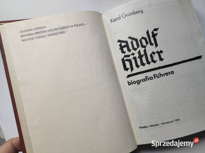 Adolf Hitler Biografia Fhrera Karol Grnberg świętokrzyskie Kielce