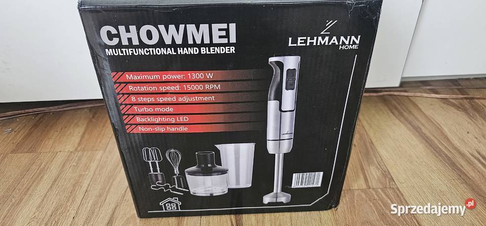 Blender ręczny Lehmann CHOWMEI 1200 W srebrny