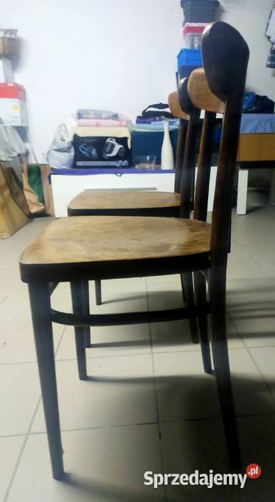 2 sztuki drewnianych krzesał z PRL małopolskie Kraków