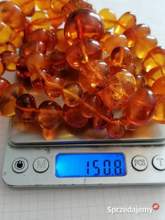 Naszyjnik Bursztyn Vintage 150gram Białystok sprzedam