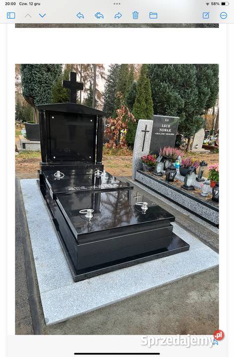 NAGROBEK POMNIK PRODUCENT GRANIT SZWED Z Konary