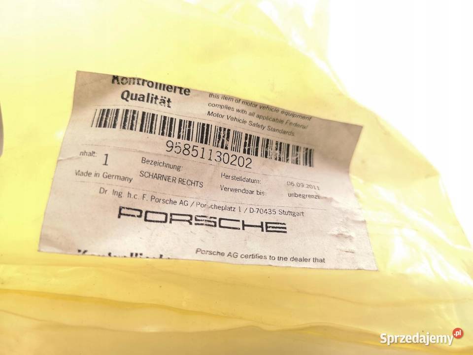 ZAWIAS MASKI PRAWY PORSCHE CAYENNE 20112018 ORI lubelskie