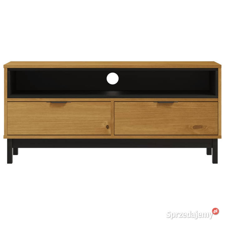 Szafka pod TV FLAM 110x40x50 lite drewno sosnowe