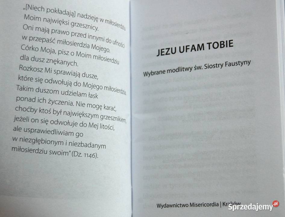 Jezu ufam Tobie Wybrane modlitwy św Siostry Dewocjonalia Lublin