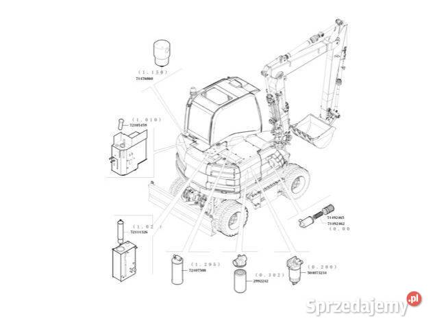 OK MH36 MH56 MH26 katalog części koparka
