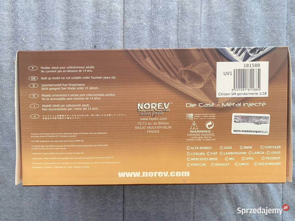 Norev Citroen SM Geandarmerie skala 112 Modelarstwo Zielonka