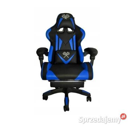 KOMFORTOWY FOTEL GAMINGOWY z REGULACJĄ CZARNO Fotele i krzesła obrotowe Warszawa