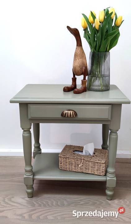 Stolik nocny stolik przystawny vintage Nocne Zgorzelec