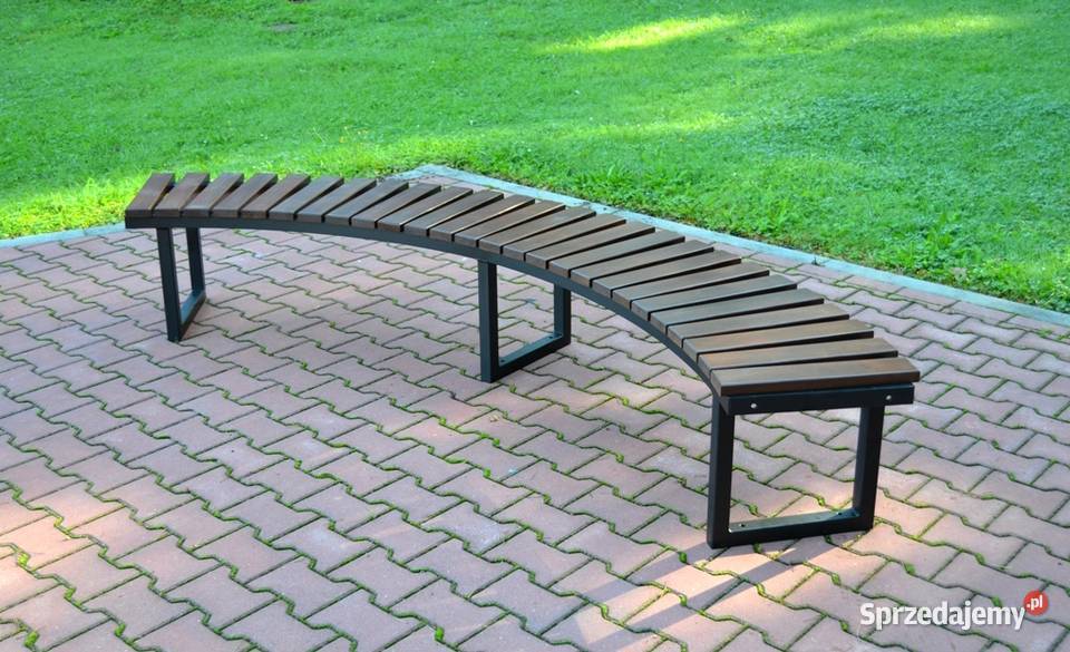 Ławka półokrągła ŁUK II bez oparcia miejska Kraków