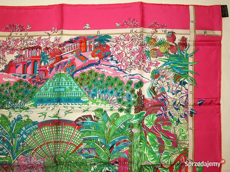 Hermes Paris Apaszka jedwabna Jardins dHiver