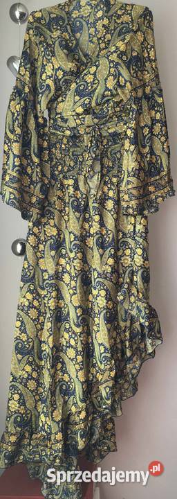 Komplet BOHO bluzka spódnica jedwab 12 kolorów mazowieckie Warszawa