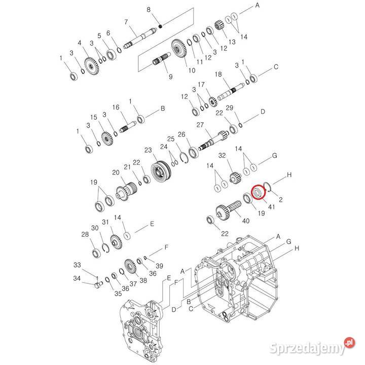 Uszczelniacz 35 x 55 x 8 mm LS XJ 25 A0651354 Części i osprzęt rolniczy