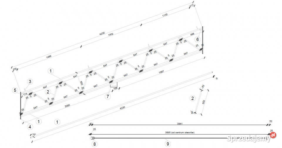 Ocynkowana konstrukcja hali stalowej 8 m x 15m pełny VAT Bogusław