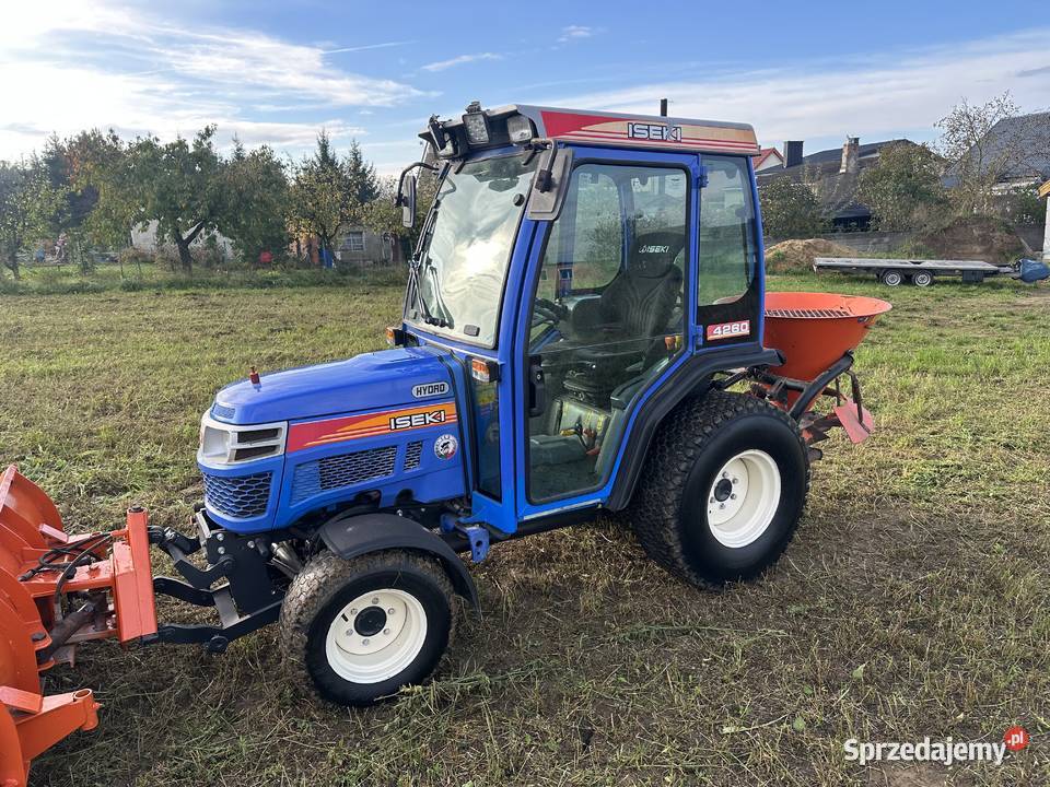 Iseki 4260 z ogrzewaną kabiną 30 mini traktorek wielkopolskie Kościan