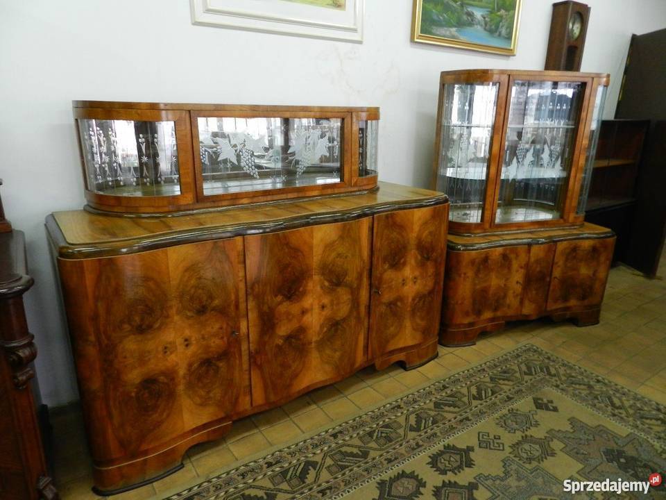 OKAZJA KREDENS i SERWANTKA 50 lataantykrenowacja Meble Opole