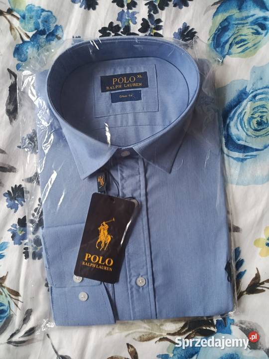 Koszula męska Ralph Lauren bawełniana niebieska Białystok sprzedam