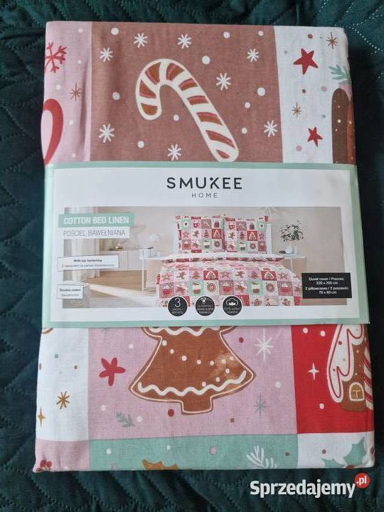 NOWA Pościel świąteczna 220x200 bawełniana Komplety pościeli Wrocław sprzedam