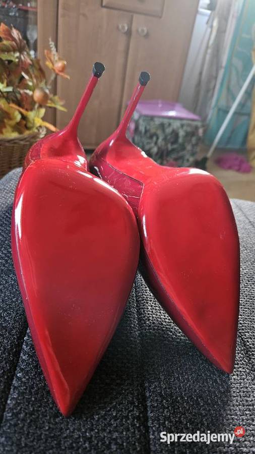 Szpilki 43 czerwone wysokie lakierki nowe Moda i Styl Szczecin