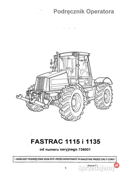 Instrukcja obsługi JCB Fastrac DTR Pozostałe wielkopolskie Szamotuły