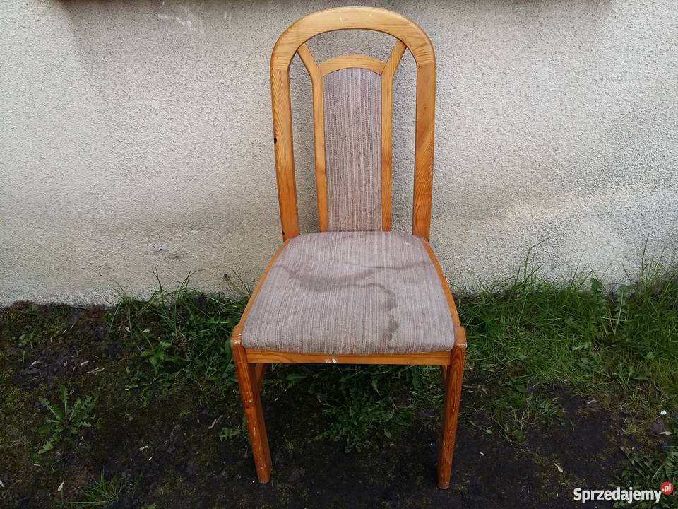Porządne drewniane krzesło 265 Stoły, krzesła, biurka Kościan