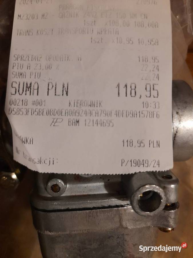 Gaznik 24N2 MZ etz 150 Pułtusk