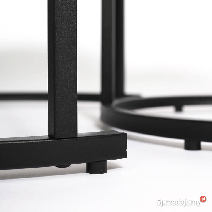 Nowoczesne stoliki kawowe okrągłe zestaw 2w1 Meble Poznań