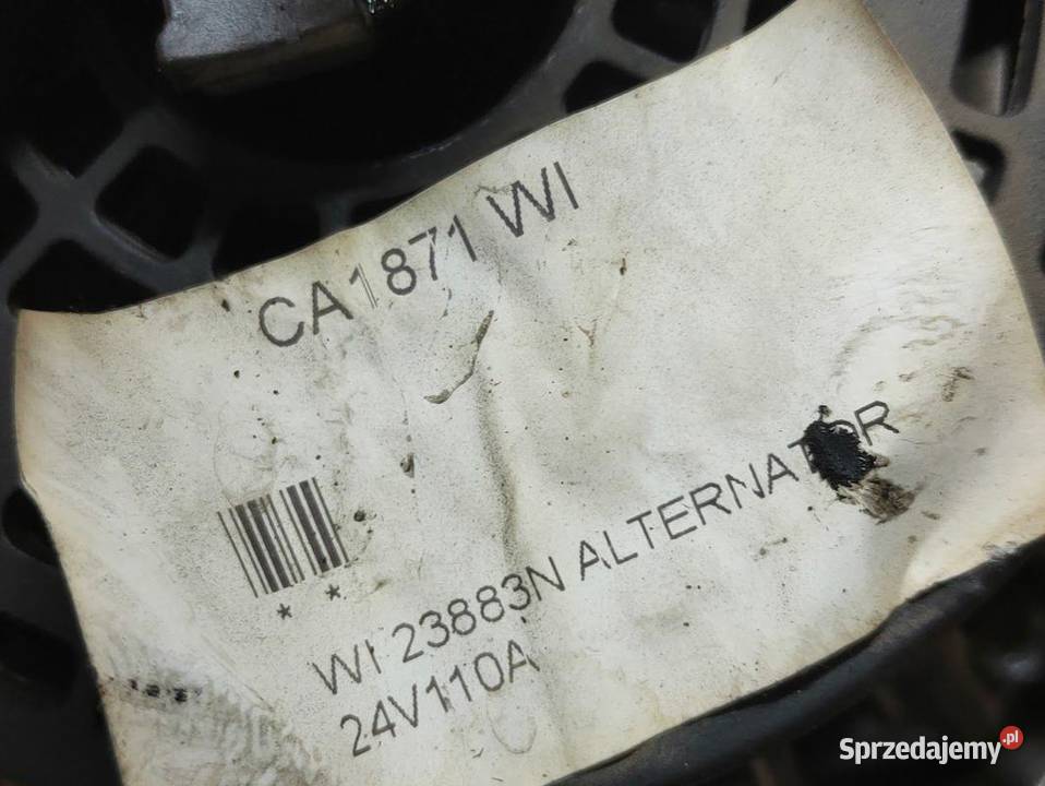 Alternator 24V 110A MAN TGS TGX CA1871 wielkopolskie Pleszew