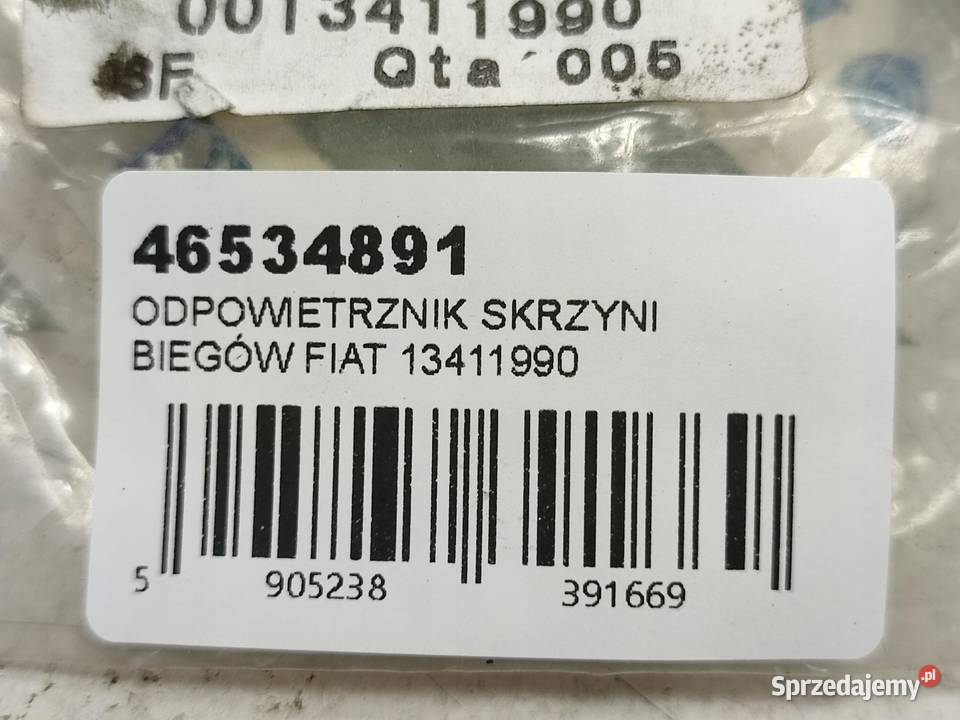 ODPOWIETRZNIK SKRZYNI BIEGÓW FIAT PANDA 4X4