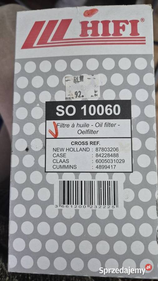 Hifi Filter SO 10060 Filtr oleju Zamość