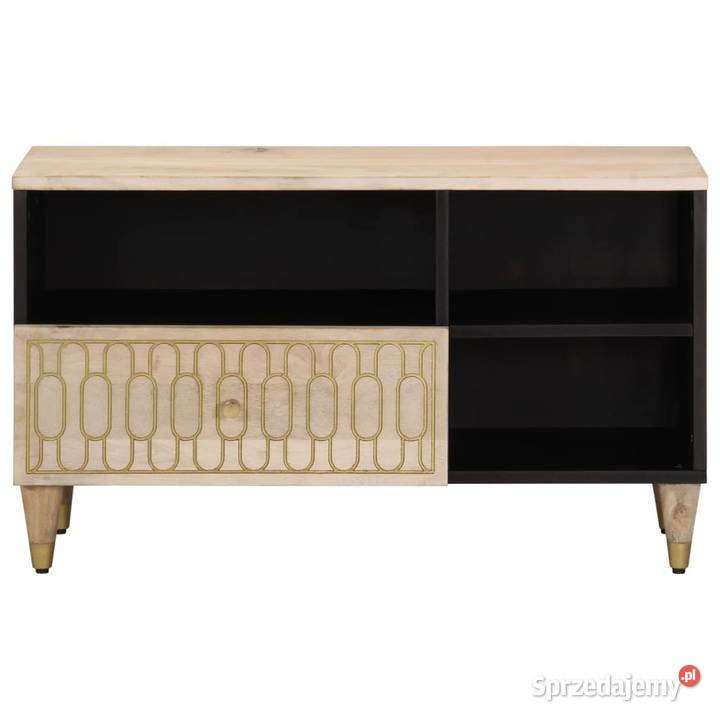 Szafka pod telewizor 80x33x46 lite drewno mango