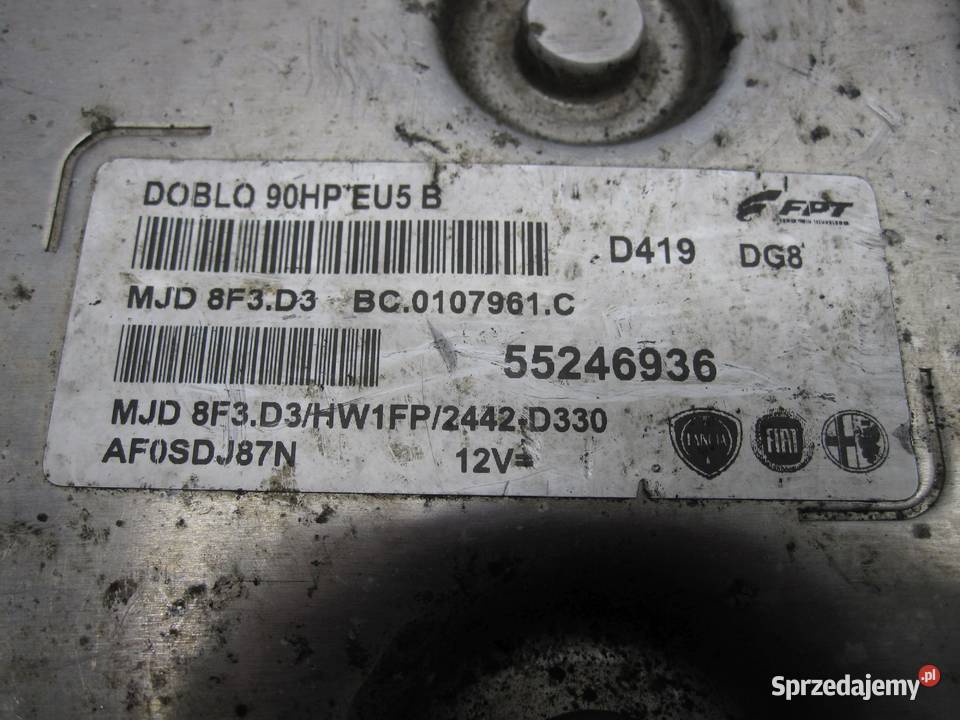FIAT DOBLO II 13r sterownik silnika 55246936 świętokrzyskie Kielce
