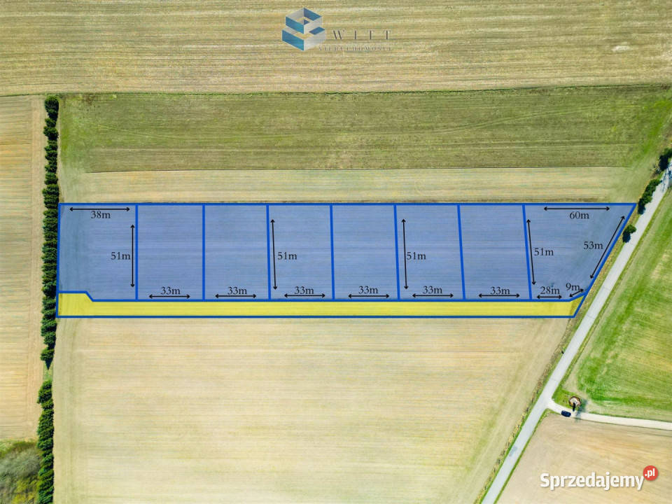 Działka 1680m2 Radomin kanalizacja