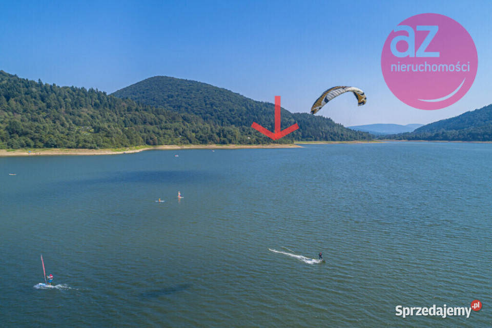 Działka z dostępem do wody Jeziorem Klimkówka leśna