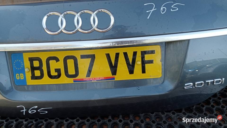 AUDI A6 C6 SEDAN KLAPA TYŁ LZ7R Zbierkowo