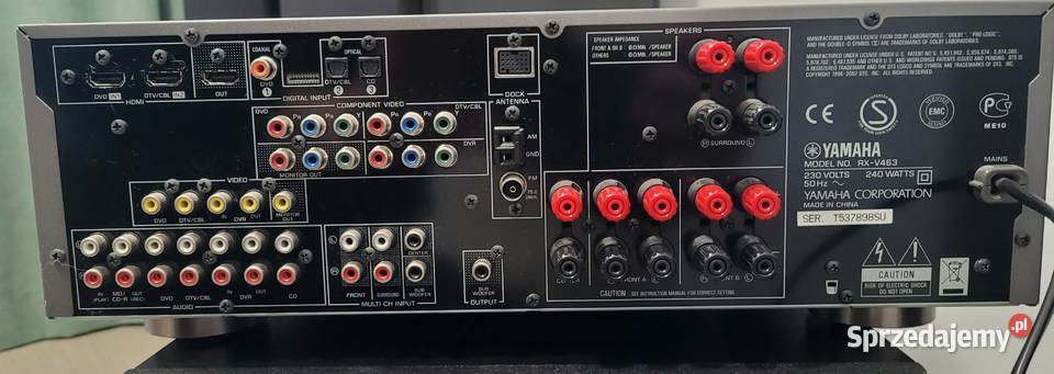 Kino domowe STX 51 Amplituner yamaha RXV463 małopolskie Bochnia