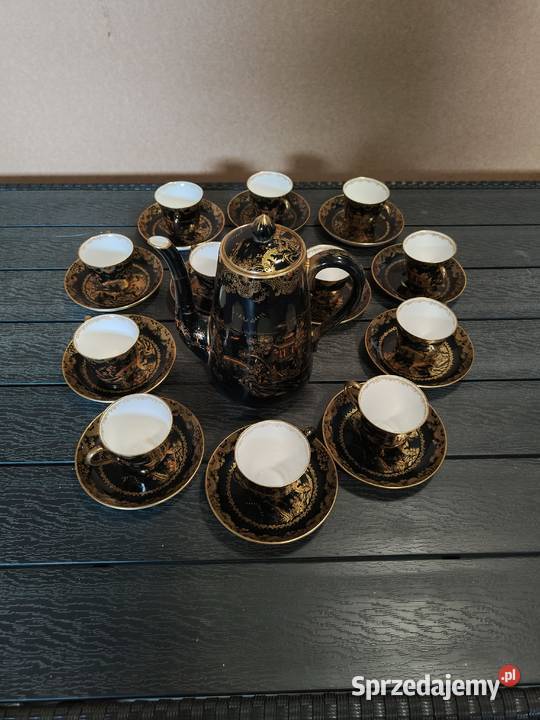 Zestaw kawowy 6 osobowy Crown Staffordshire łódzkie Aleksandrów Łódzki