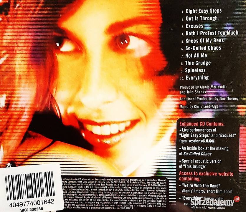 Album Wspaniały ALANIS MORRISSETTE Album So 1 płyta Gdynia