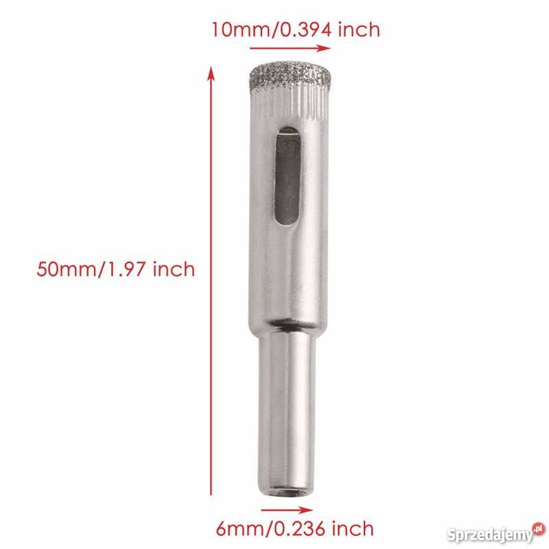 koronka diamentowa 10 mm do szkła ceramiki Wrocław