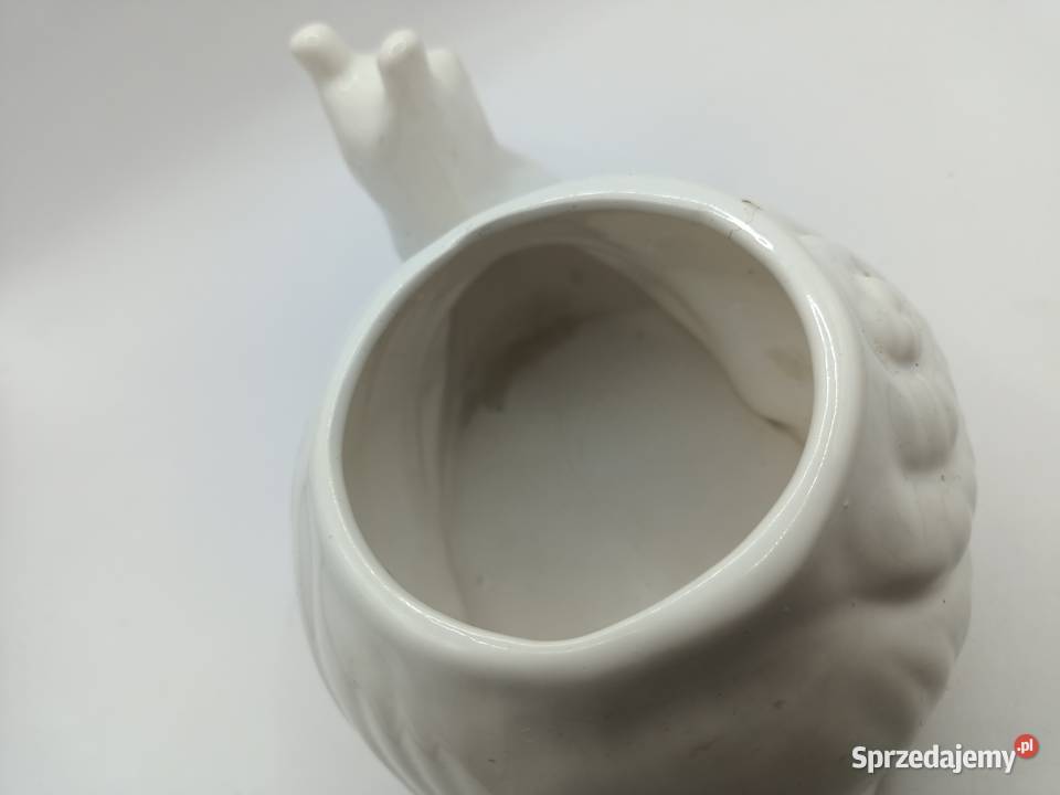 Doniczka osłonka dekoracja porcelana ślimak Zamość
