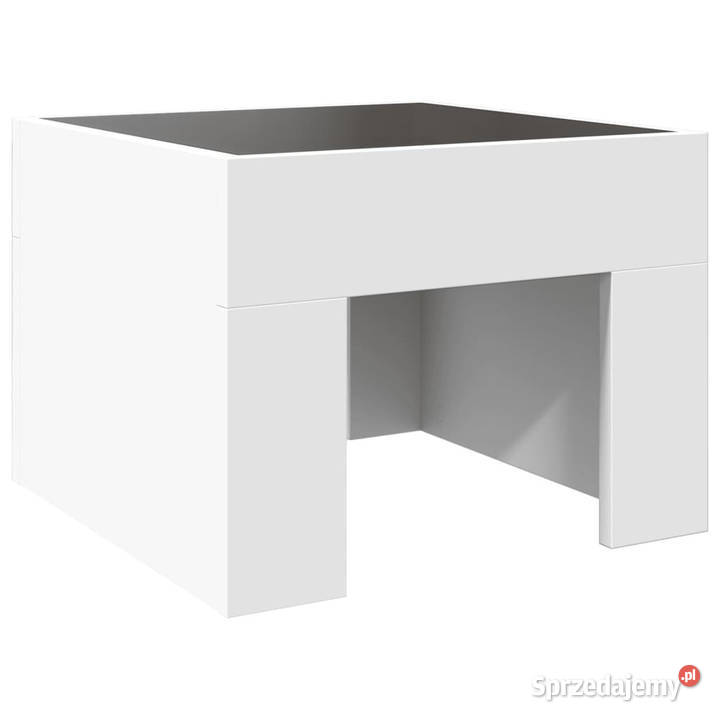Stolik nocny z LED Infinity biały 40x40x30 Warszawa