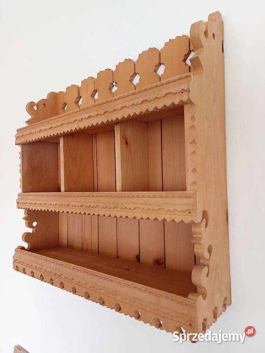 Półka sosnowa wisząca 3poziomy Dąbrowa Górnicza