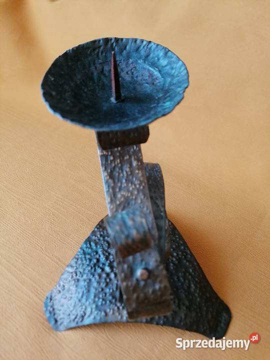 Świecznik z blachy miedzianejMetaloplastyka Łódź