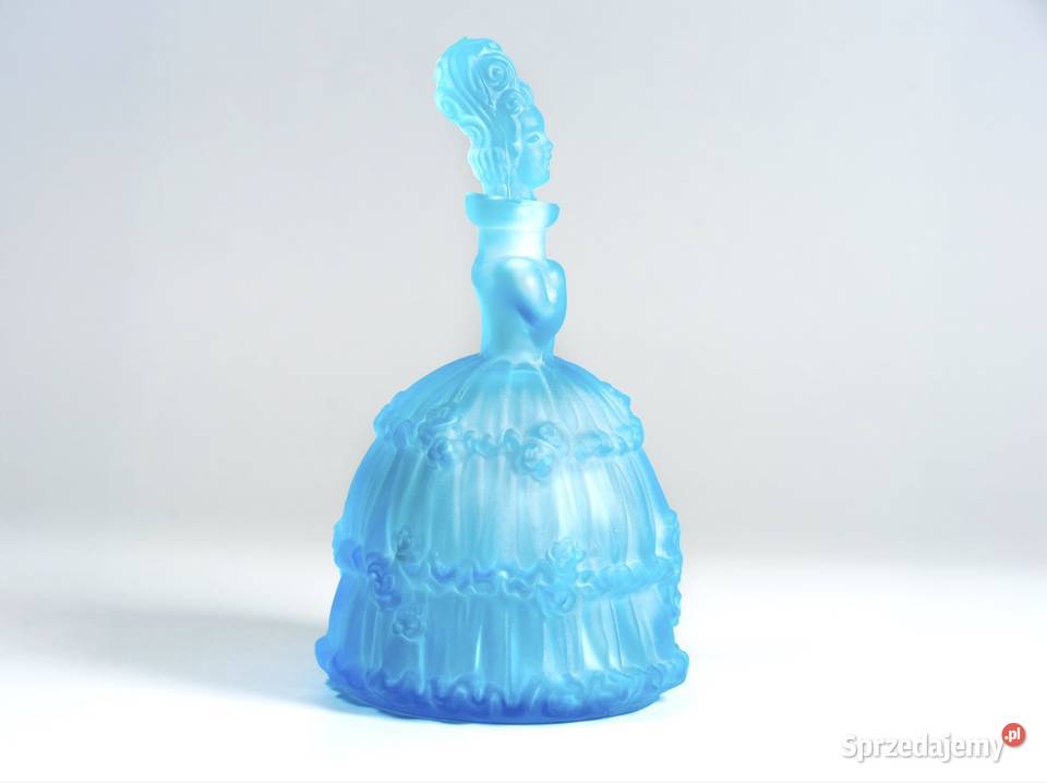 Przepiękna niebieska karafka Vogel Zappe vintage Porcelana i szkło mazowieckie Warszawa